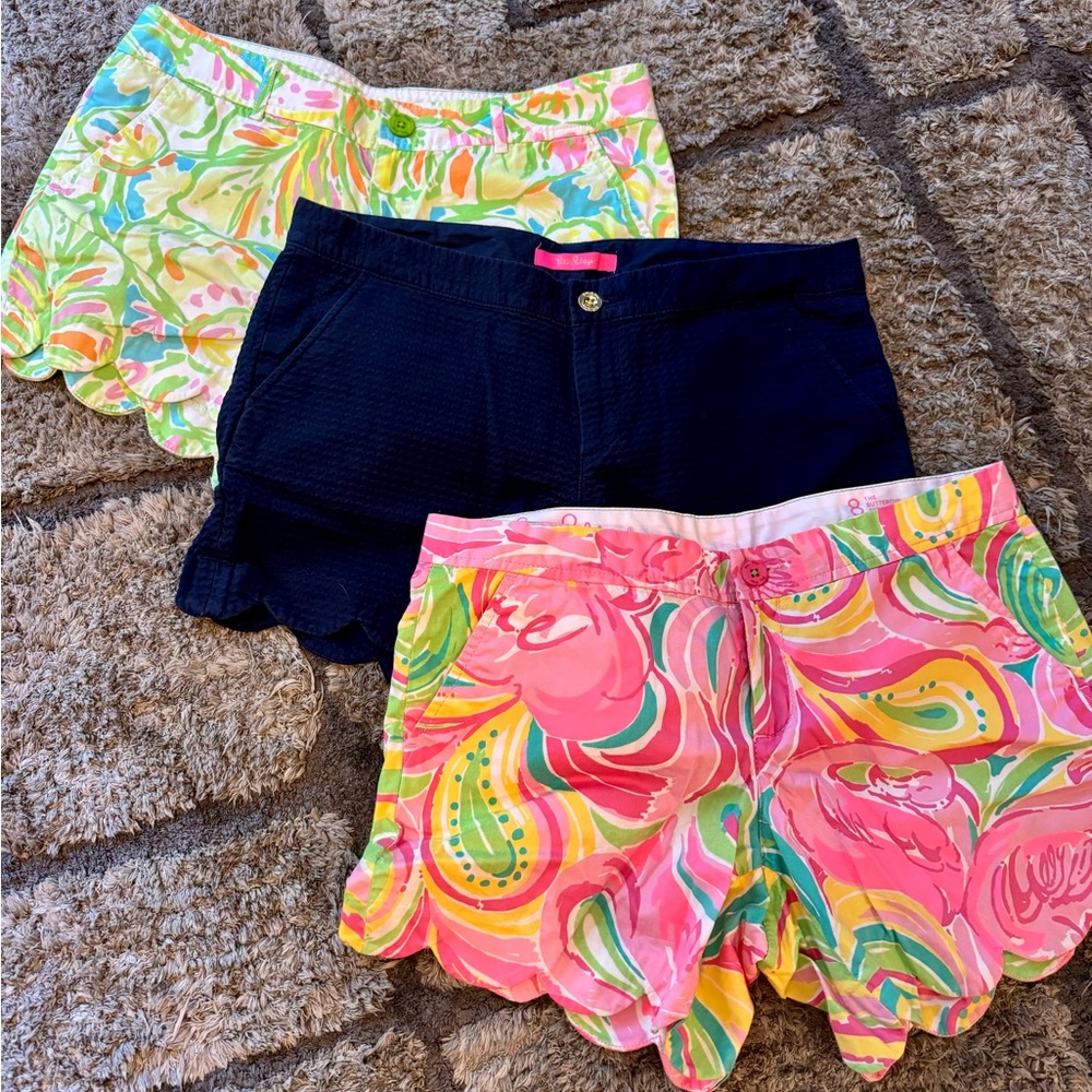 Lilly 3-pack 5” Buttercup Mid Rise Shorts 🩷💙💚